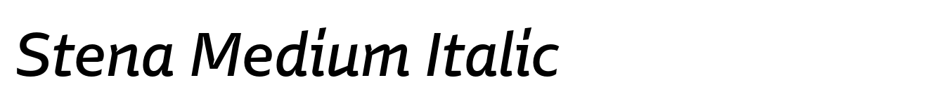 Stena Medium Italic